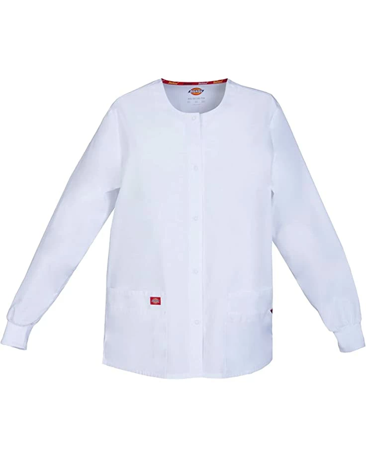 Dickies Women's EDS Signature Scrubs Missy Fit Snap Front Warm-up Jacket | Coats & Outerwear - Image 5