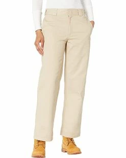 Dickies Juniors Work Crop Roll Hem Original Twill Relaxed Fit | Pants