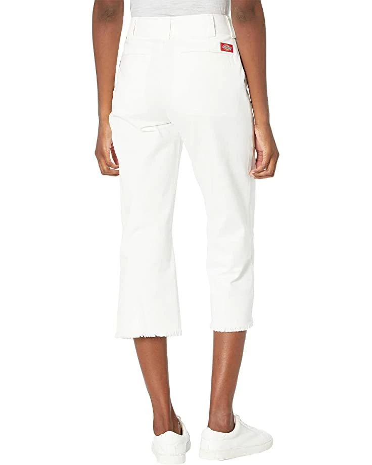 Dickies Juniors Work Crop Fray Hem Original Twill High-Rise Crop Fit | Pants - Image 2