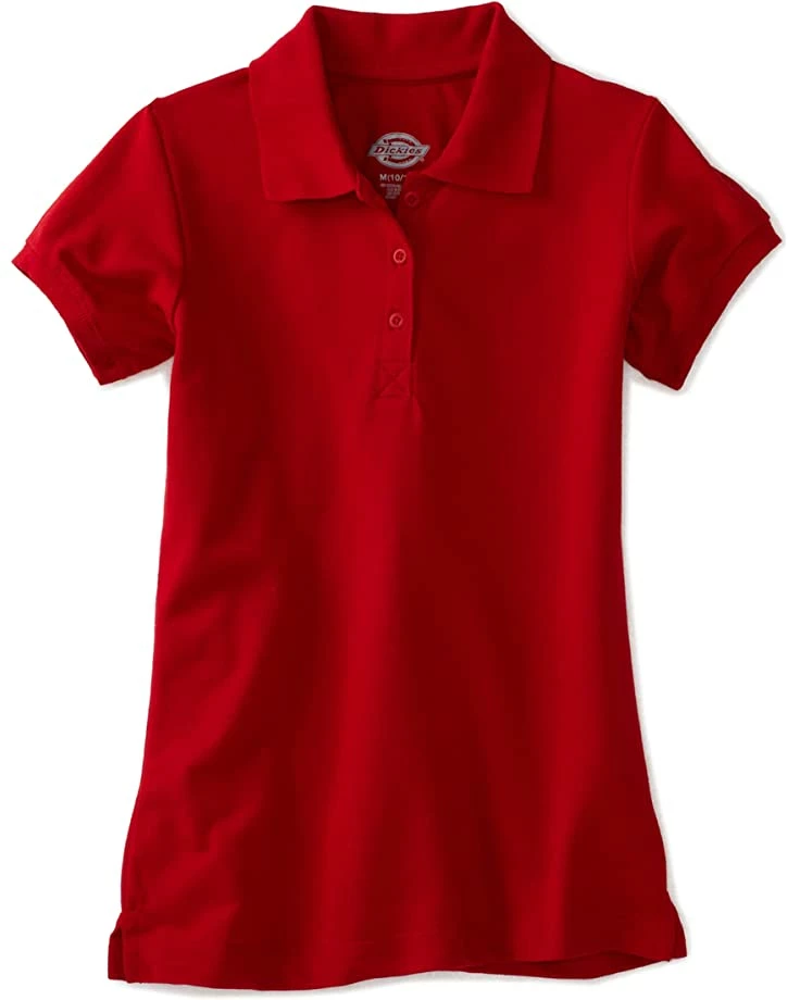 Dickies Girls' Short Sleeve Pique Polo Shirt | Shirts & Tops - Image 2