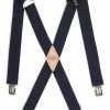 Dickies Men's 1 1/2 inch Solid Straight Clip Adjustable X Back Suspender | Suspenders & Braces