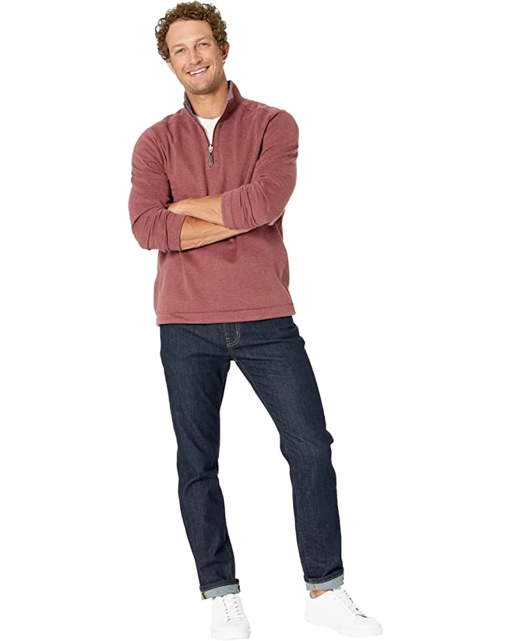 Johnston & Murphy Reversible Solid 1/4 Zip | Sweaters - Image 4