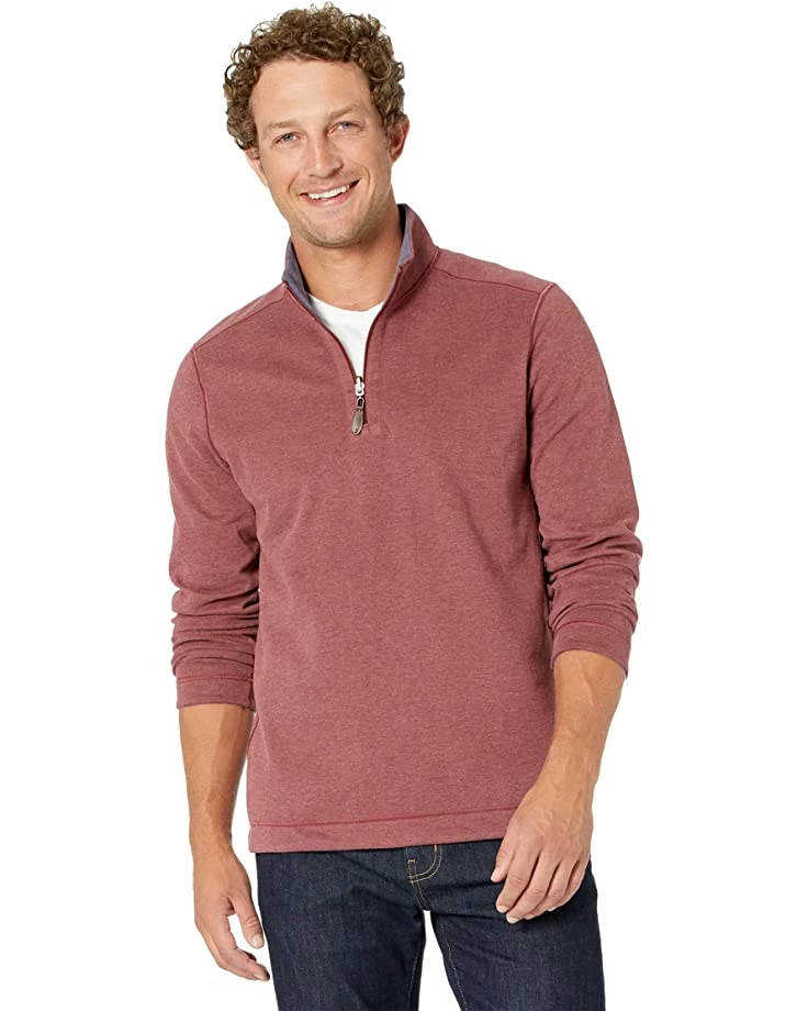 Johnston & Murphy Reversible Solid 1/4 Zip | Sweaters