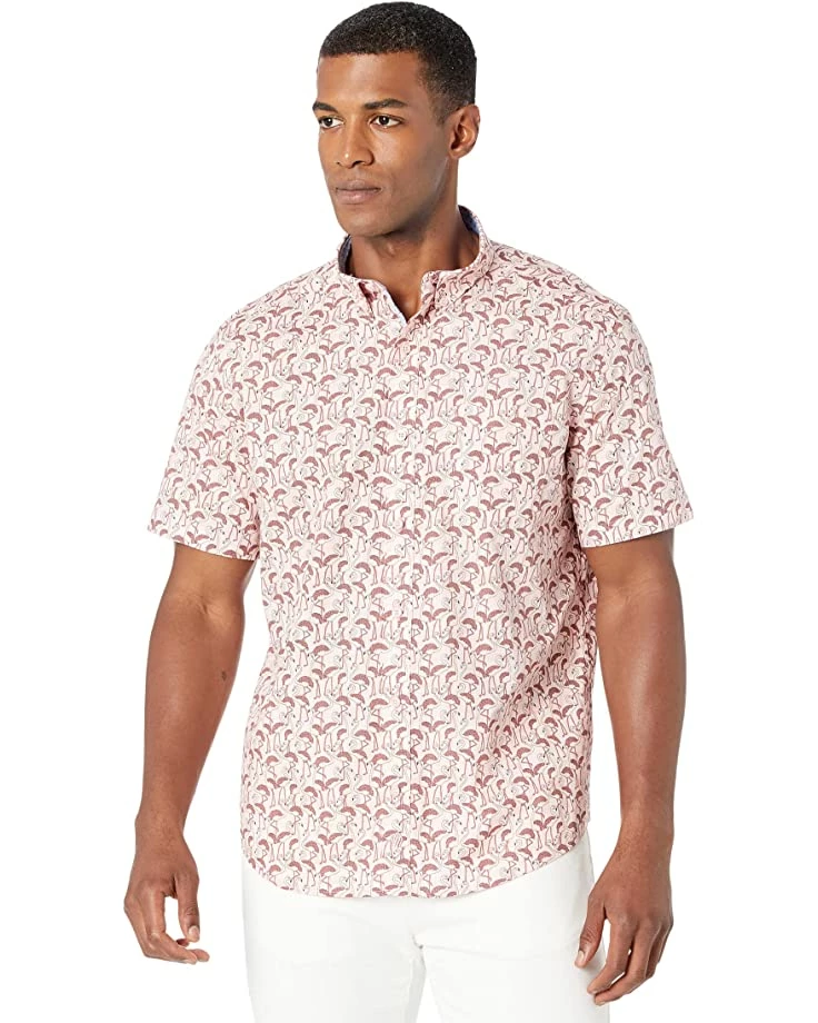 Johnston & Murphy Printed Cotton Short Sleeve Shirt | Shirts & Tops - Image 7