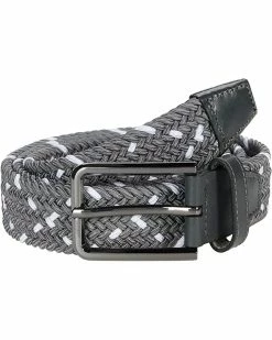 Johnston & Murphy Leather Woven Belt | Belts