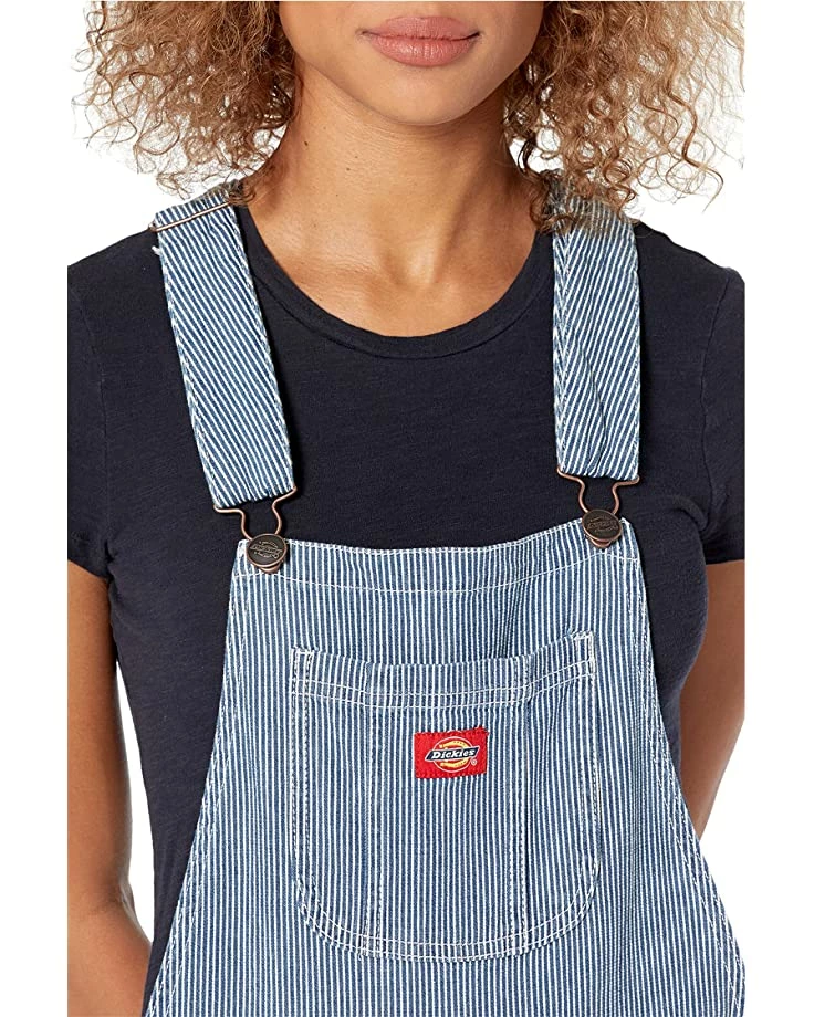 Dickies Juniors Roll Hem Hickory Stripe Shortall Straight Fit | Shorts - Image 3