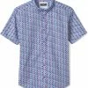 Johnston & Murphy Printed Cotton Short Sleeve Shirt | Shirts & Tops