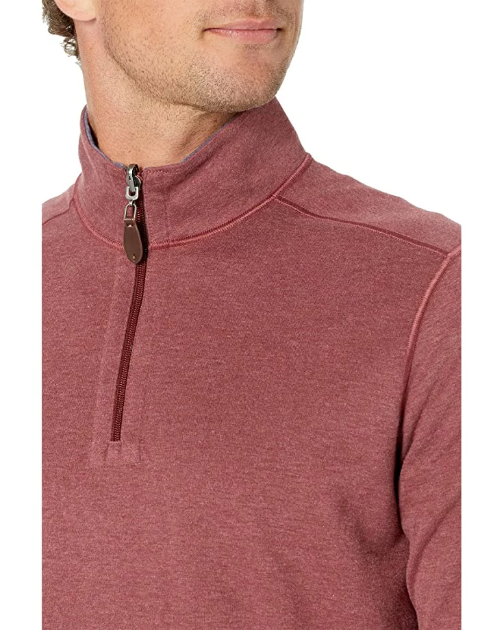 Johnston & Murphy Reversible Solid 1/4 Zip | Sweaters - Image 3