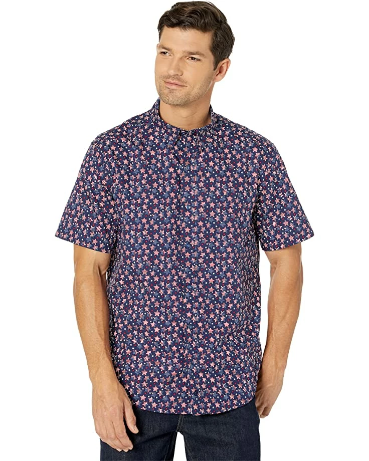 Johnston & Murphy Printed Cotton Short Sleeve Shirt | Shirts & Tops - Image 6