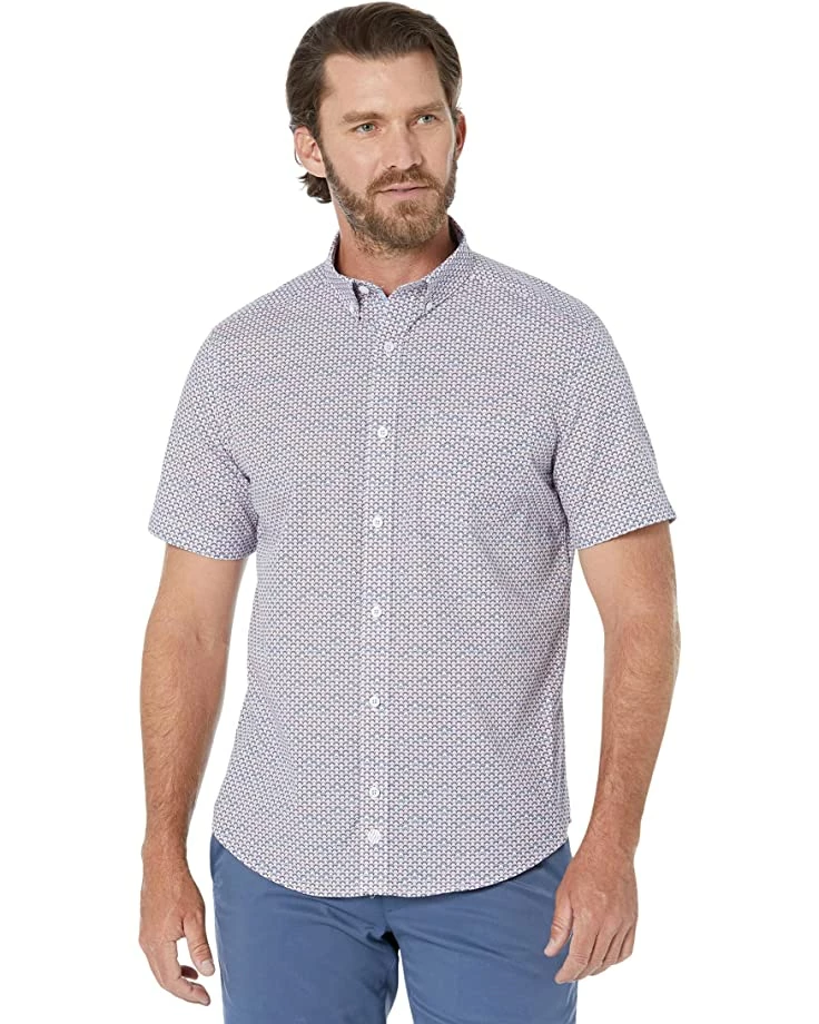 Johnston & Murphy Printed Cotton Short Sleeve Shirt | Shirts & Tops - Image 10
