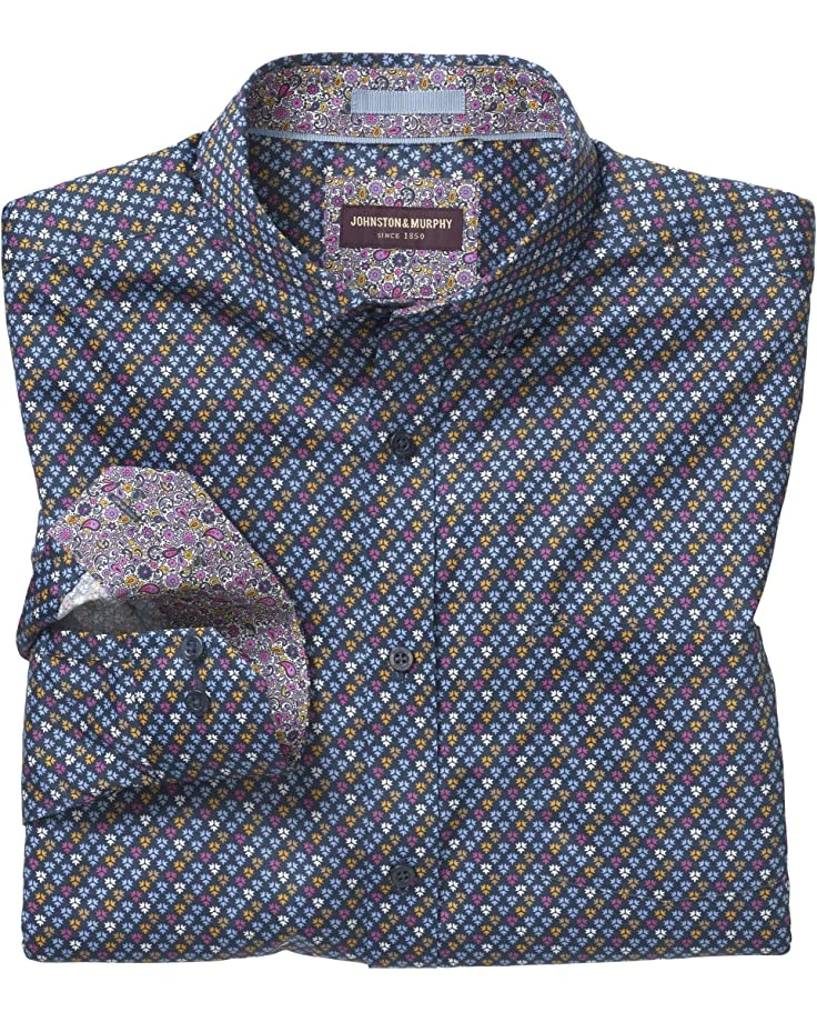 Johnston & Murphy Printed Cotton Shirt | Shirts & Tops - Image 3
